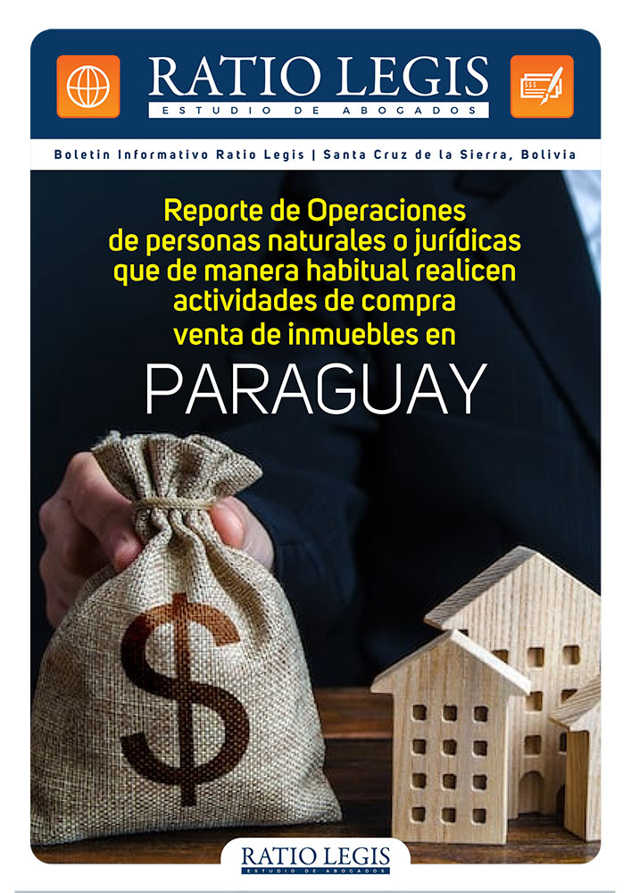 (Español) Reporte de operaciones de personas naturales o jurídicas que de manera habitual realicen actividades de compra venta de inmuebles en Paraguay